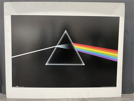 PINK FLOYED ‘DARK SIDE OF THE MOON’ MOUNTED POSTER (32”X40”)