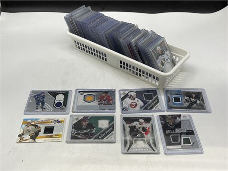 ~100 NHL JERSEY / PATCH CARDS