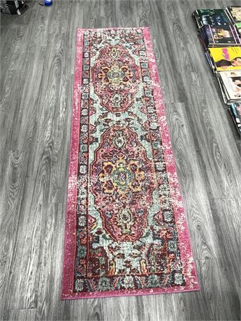 30”x95” MADE IN TURKEY CASABLANCA CARPET - NEEDS DRY CLEANING