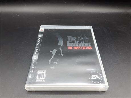 THE GODFATHER DON'S EDITION - VERY GOOD CONDITION - PS3