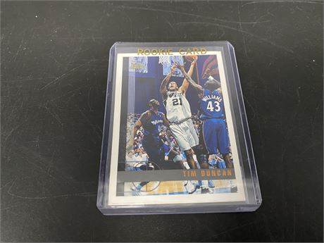 ROOKIE TIM DUNCAN TOPPS CARD
