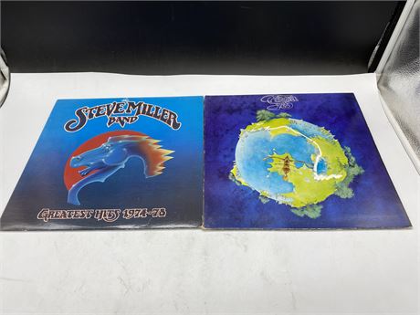 2 MISC RECORDS - YES & THE STEVE MILLER BAND - VG+