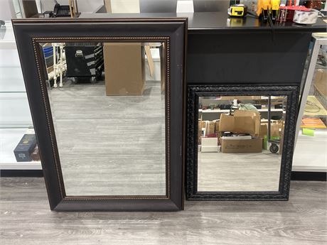 2 LARGE MIRRORS - LARGEST IS 32”x44”
