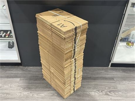 (100) 10”x7”x3.5” CARDBOARD SHIPPING BOXES