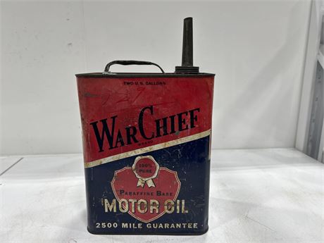 EARLY WAR CHIEF MOTOR OIL CAN