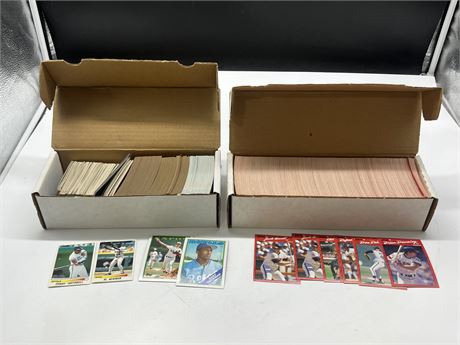 2 BOXES OF MLB CARDS