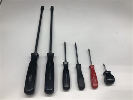 6 SNAP ON SCREWDRIVERS