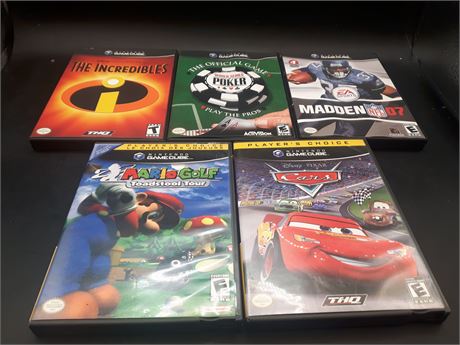 COLLECTION OF GAMECUBE GAMES - VERY GOOD CONDITION