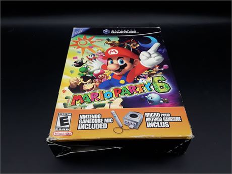 MARIO PARTY 6 - LIMITED EDITION WITH MICROPHONE - VERY GOOD CONDITION - GAMECUBE