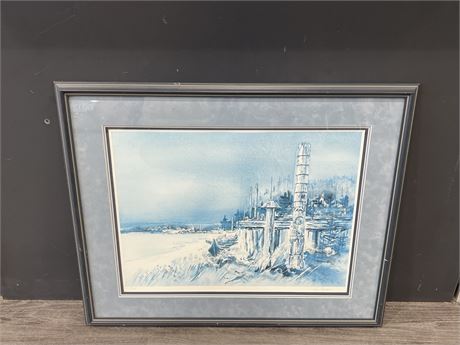 FRAMED JOYCE MITCHELL SIGNED / NUMBERED PRINT 30”x23”
