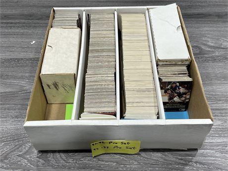 BOX OF 91’-93’ PRO SET HOCKEY CARDS