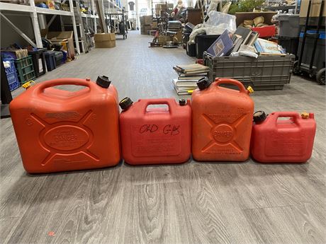 4 JERRY CANS