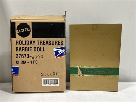 2000 LIMITED EDITION HOLIDAY TREASURES BARBIE IN BOX W/SHIPPING BOX