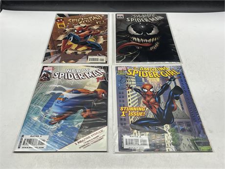 4 SPIDER-MAN FIRST ISSUE COMICS