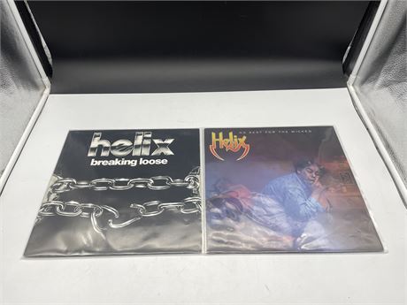 2 HELIX RECORDS - NEAR MINT (NM)