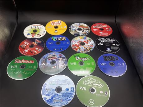 COLLECTION OF WII GAMES - LOOSE DISCS ONLY
