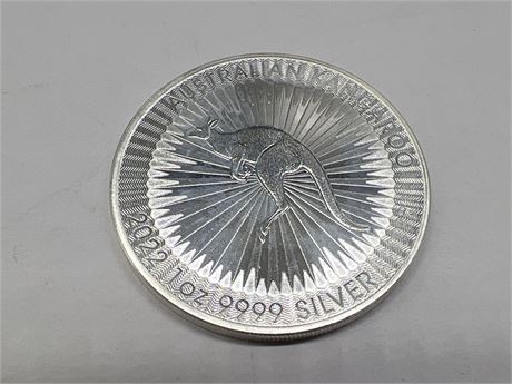 1 OZ 999 FINE SILVER AUSTRALIAN KANGAROO COIN