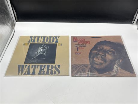 2 MUDDY WATERS RECORDS - EXCELLENT (E)