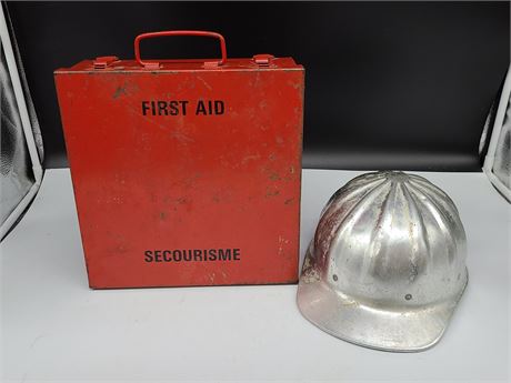 VINTAGE FIRST AID AND HART HAT