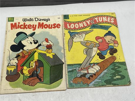 MICKEY MOUSE #33 & LOONEY TUNES A 52 PAGE COMIC