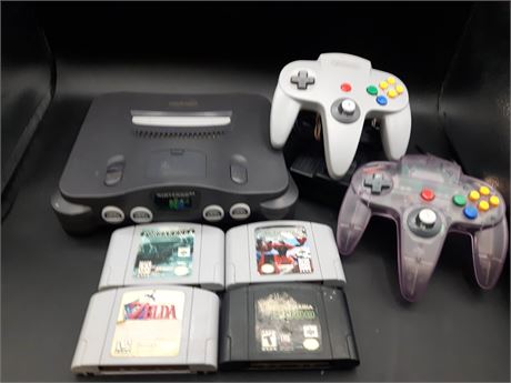 N64 CONSOLE WITH GAMES