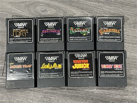 8 COLECOVISION GAMES