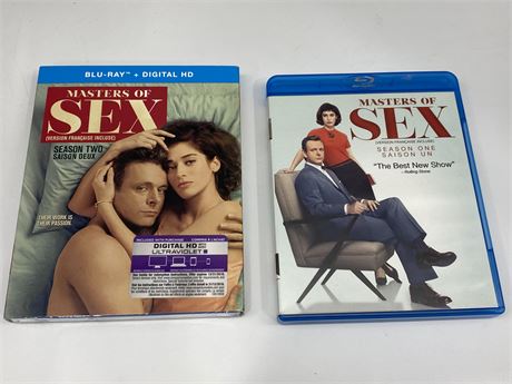 MASTER OF SEX COMPLETE SEASONS ONE & TWO BLURAY SETS (#2 is sealed)