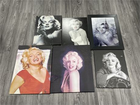 MARYLN MUNRO PICTURES ~2FT x 19” (SOME HAVE BLEMISHES)