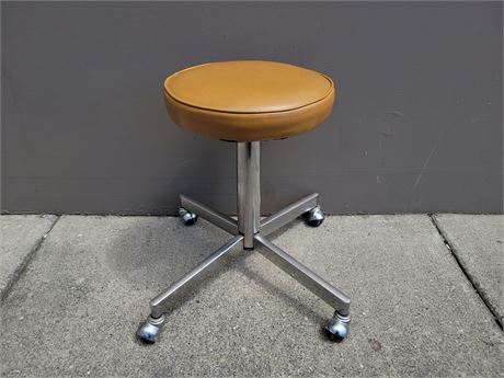 MCM INDUSTRIAL STOOL WITH CASTORS