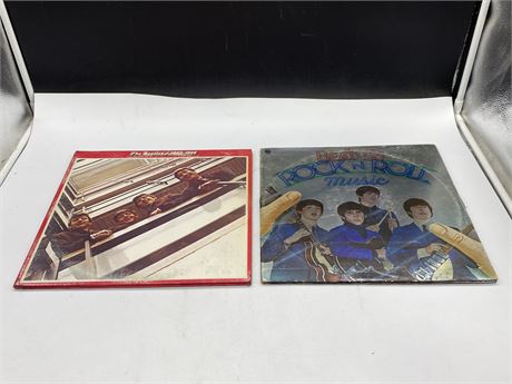 2 BEATLES RECORDS - VG (Slightly Scratched)