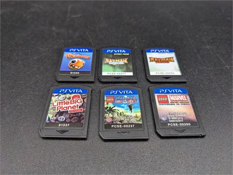 COLLECTION OF PS VITA GAMES - VERY GOOD CONDITION