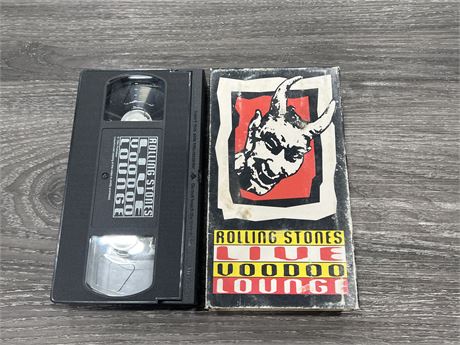 VINTAGE ROLLING STONES VOODOO LOUNGE VHS