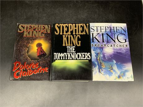 3 FIRST EDITION STEPHEN KING BOOKS