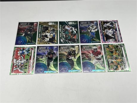 10 NFL STAR INSERT CARDS (2021)