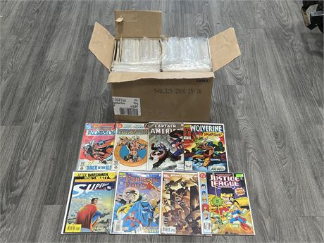 BOX FULL OF ASSORTED COMICS