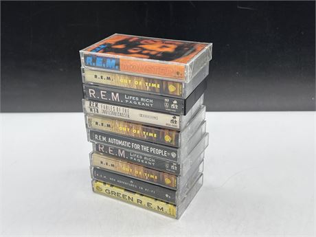 10 GOOD TITLE CASSETTES - 1 SEALED - ALL EXCELLENT COND.