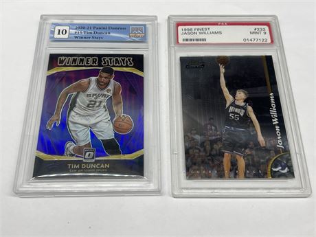 2 GRADED NBA CARDS INCLUDING ROOKIE WILLIAMS