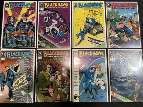 8 BLACKHAWK COMICS
