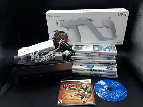 NINTENDO WII CONSOLE WITH GAMES