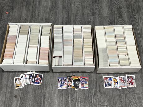 3 FLATS OF NHL CARDS