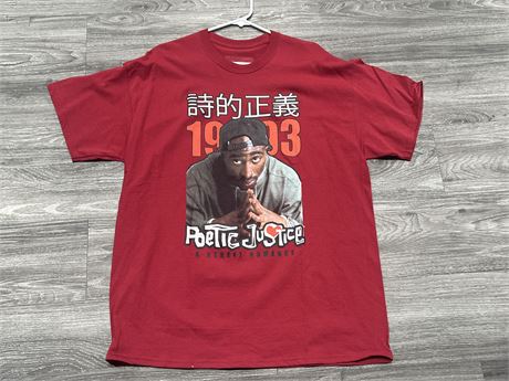 TUPAC POETIC JUSTICE TUPAC T SHIRT SIZE L