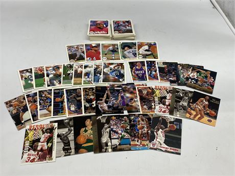 ~100 MISC 90s MLB CARDS & ~30 NBA / NFL 90s CARDS