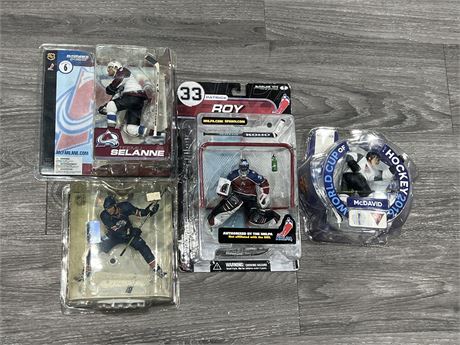 4 NHL PLAYER ACTION FIGURES