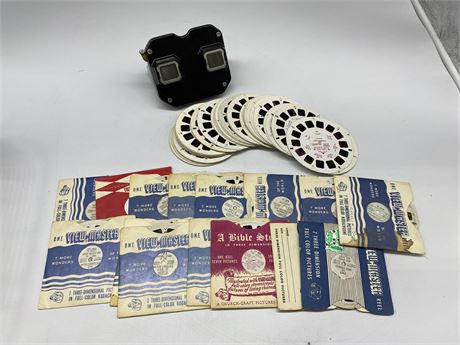 VINTAGE VIEWMASTER W/ MANY SLIDES