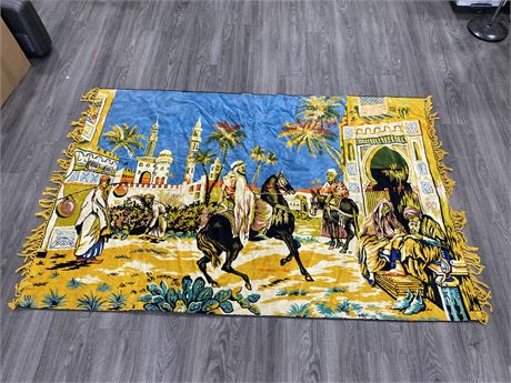 HORSE RIDER IMAGE TAPESTRY - 50” X 74”