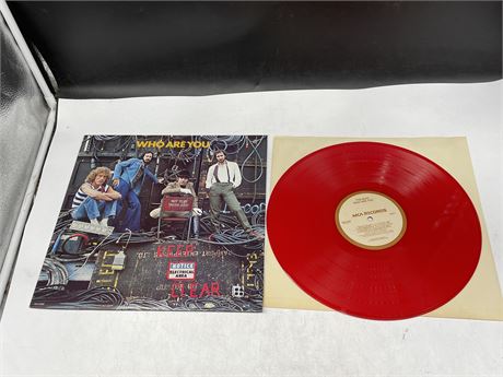 THE WHO - WHO ARE YOU - RED VINYL - NEAR MINT (NM)