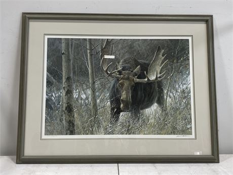 LIMITED EDITION SIGNED & NUMBERED ROBERT BATEMAN PRINT - THE CHALLENGE (48”X36”)