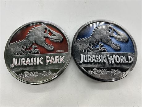 2 JURASSIC PARK DVD/BLURAY COLLECTABLE SETS