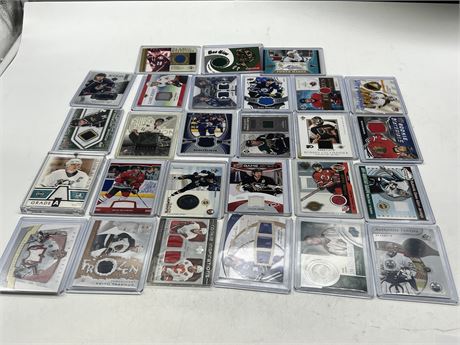 27 NHL JERSEY CARDS