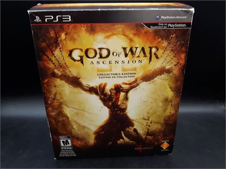 GOD OF WAR ASCENSION COLLECTORS EDITION - VERY GOOD CONDITION - PS3